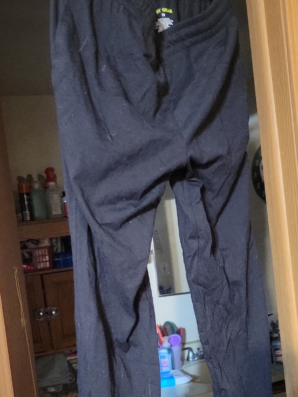 Men's Black Stretch Jogger Pants - Unbranded